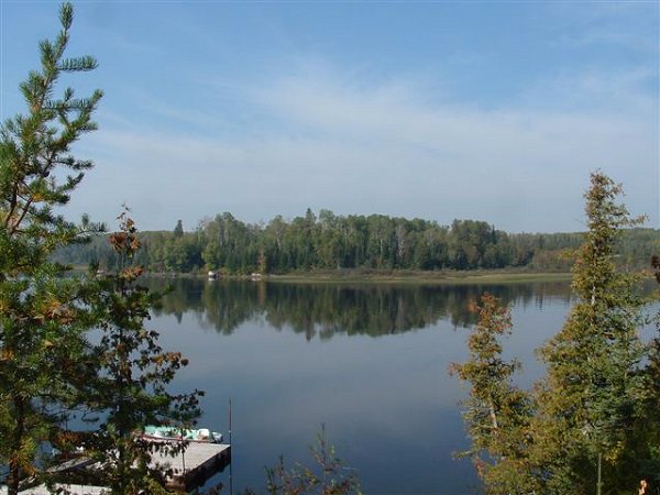 The view from the front window of Cabin No. 5